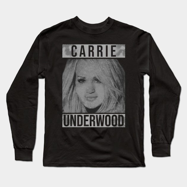 Carrie Underwood // illustrations Long Sleeve T-Shirt by Degiab